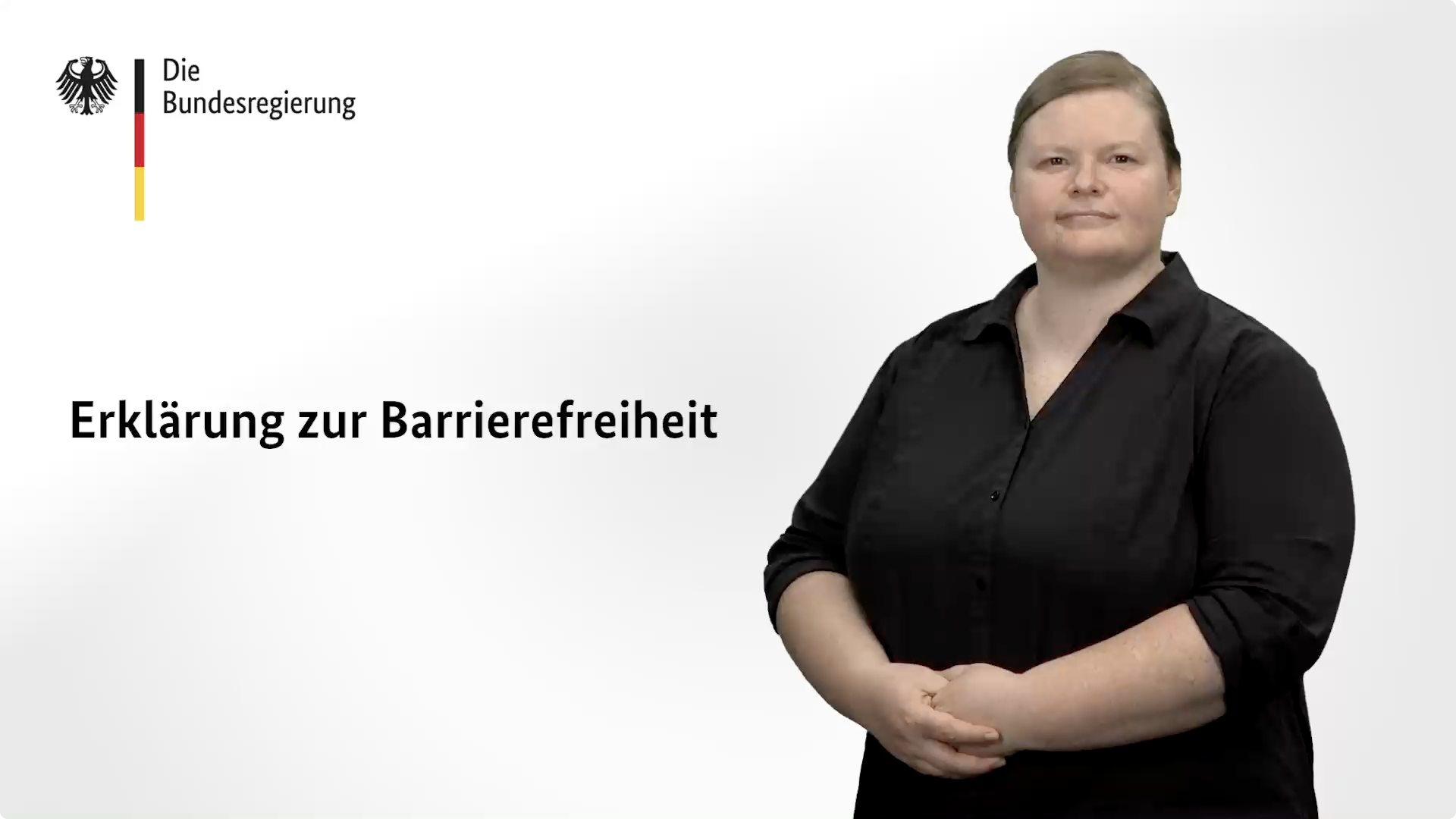 Erklärung zur Barrierefreiheit in Gebärdensprache
