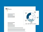 2 Musterbeispiele von Titelseiten für hoch- und querformatige Berichte.